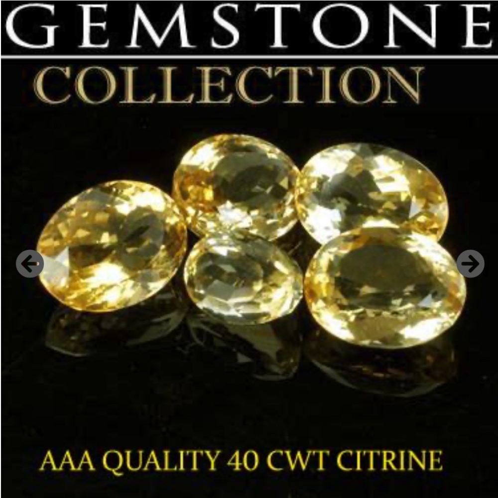 Large 40 CWT, AAA Grade, Oval Cut Citrine Lot